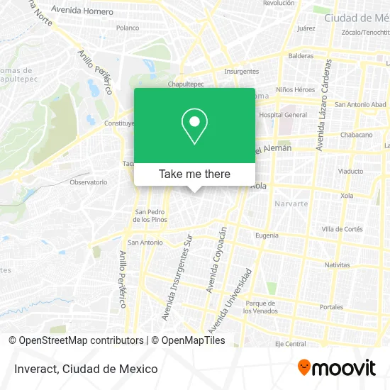 Inveract map