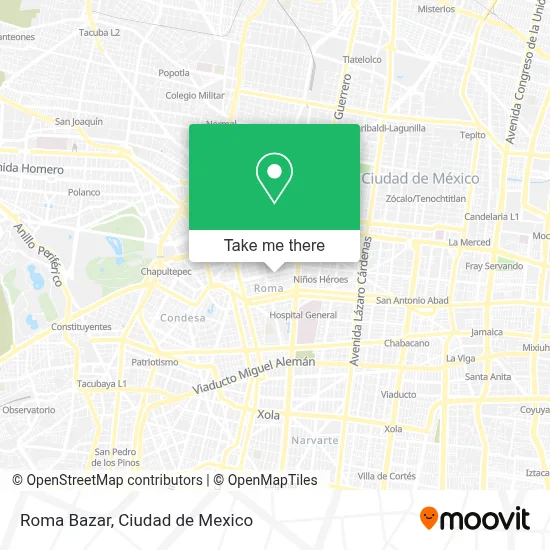 Roma Bazar map