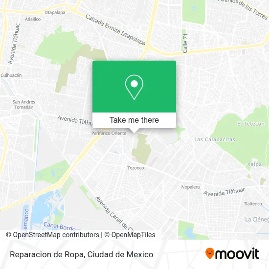 Reparacion de Ropa map