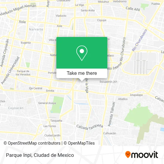 Parque Inpi map