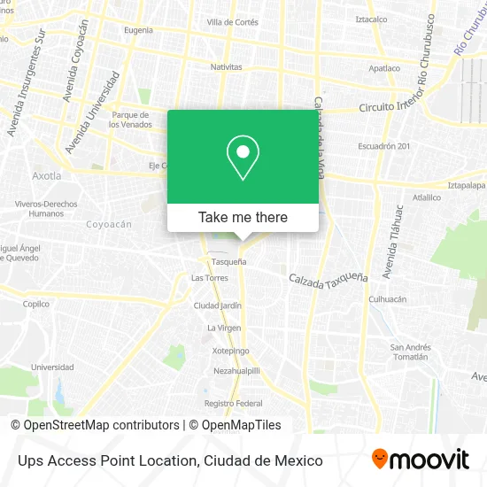 Ups Access Point Location map