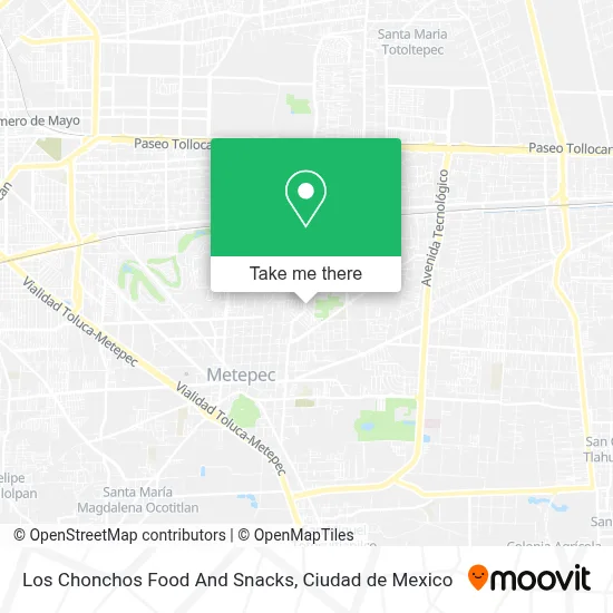 Los Chonchos Food And Snacks map