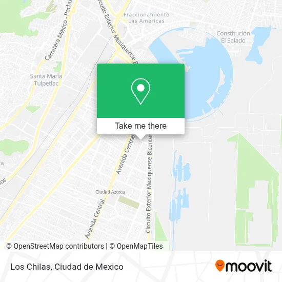 Los Chilas map