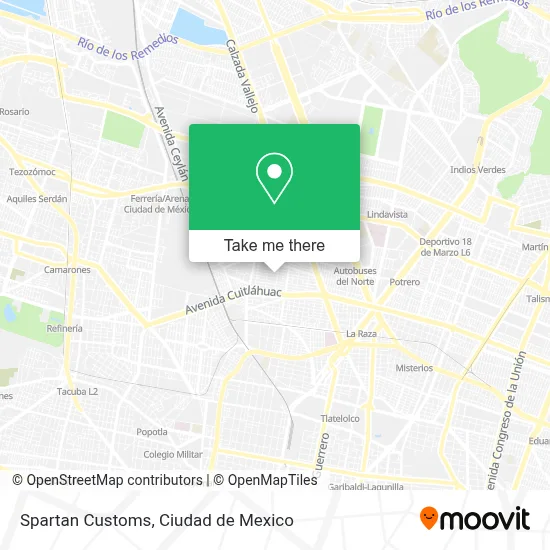 Spartan Customs map