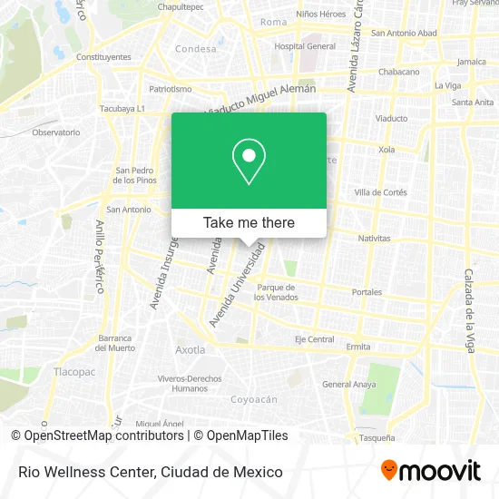 Rio Wellness Center map