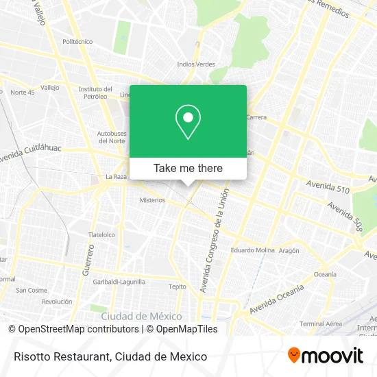 Risotto Restaurant map