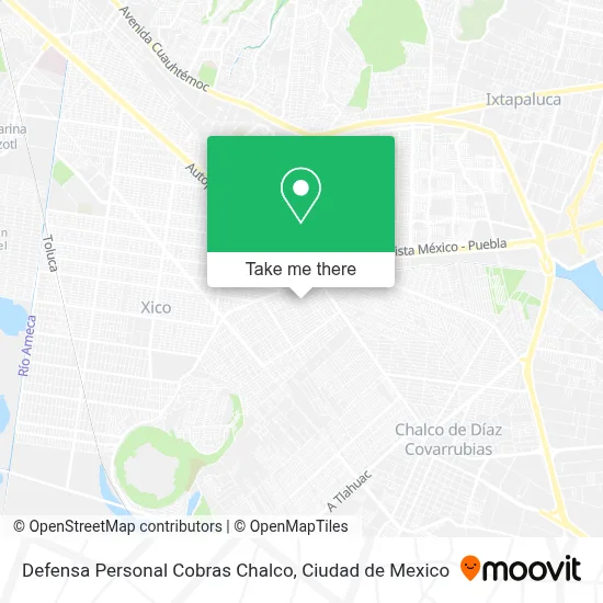 Defensa Personal Cobras Chalco map