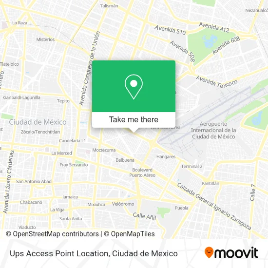 Ups Access Point Location map