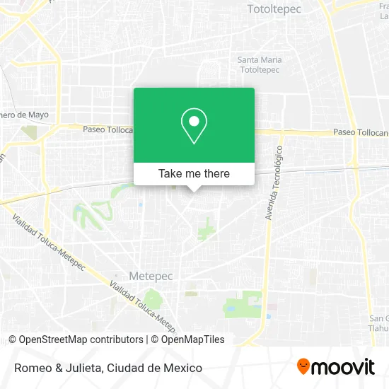 Romeo & Julieta map