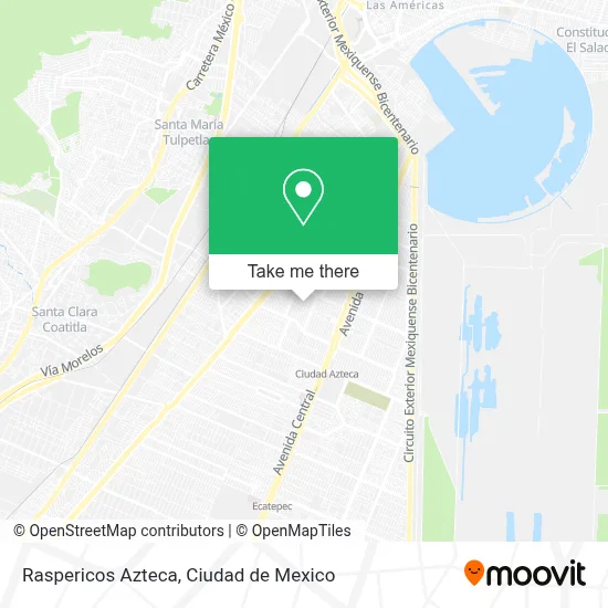 Raspericos Azteca map