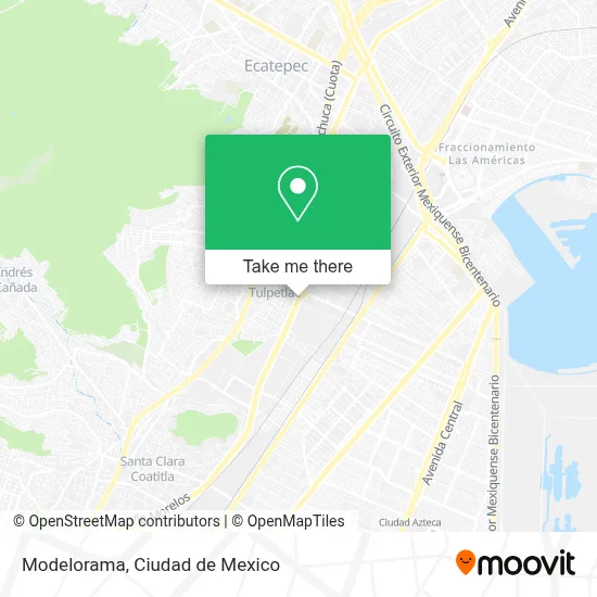 Modelorama map