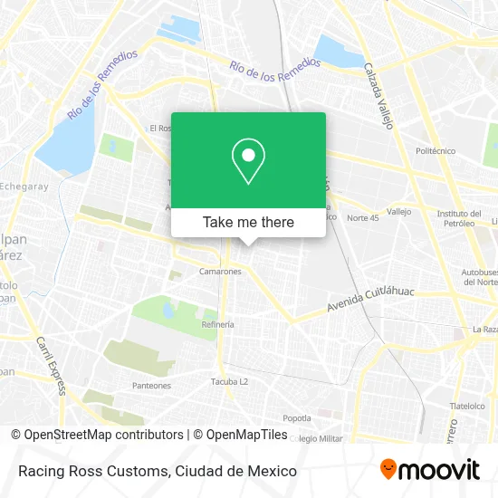 Racing Ross Customs map