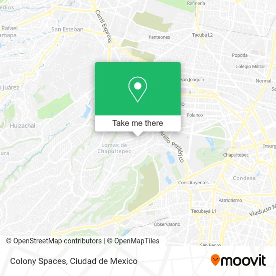 Colony Spaces map