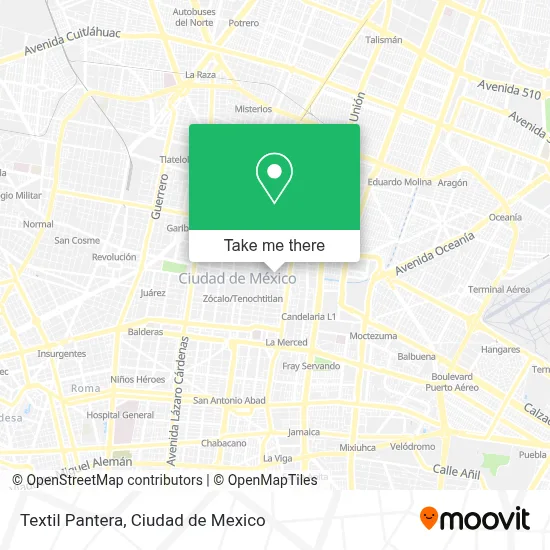 Textil Pantera map