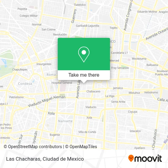 Las Chacharas map