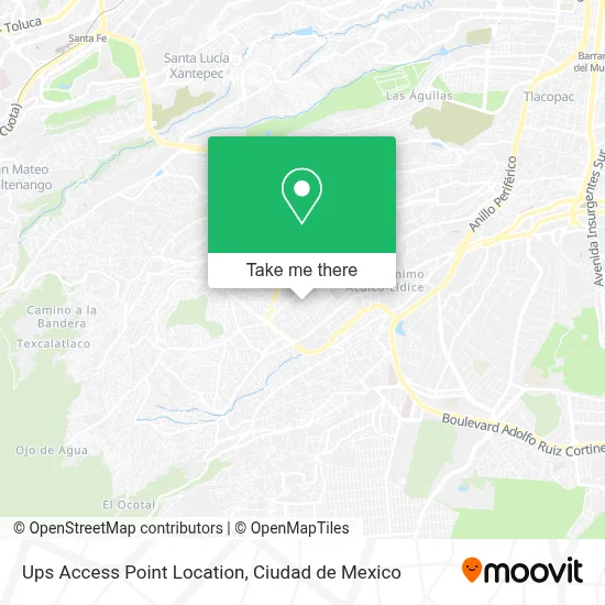 Ups Access Point Location map