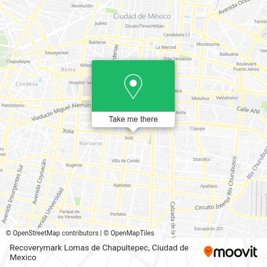 Recoverymark Lomas de Chapultepec map