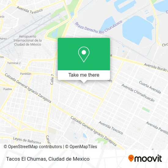 Tacos El Chumas map