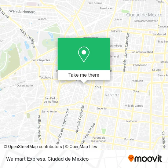 Walmart Express map