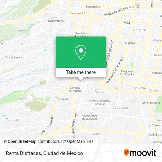 Renta Disfraces map
