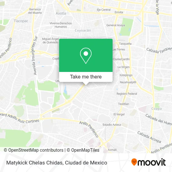 Matykick Chelas Chidas map