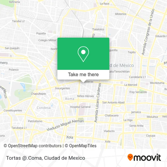 Tortas @.Coma map