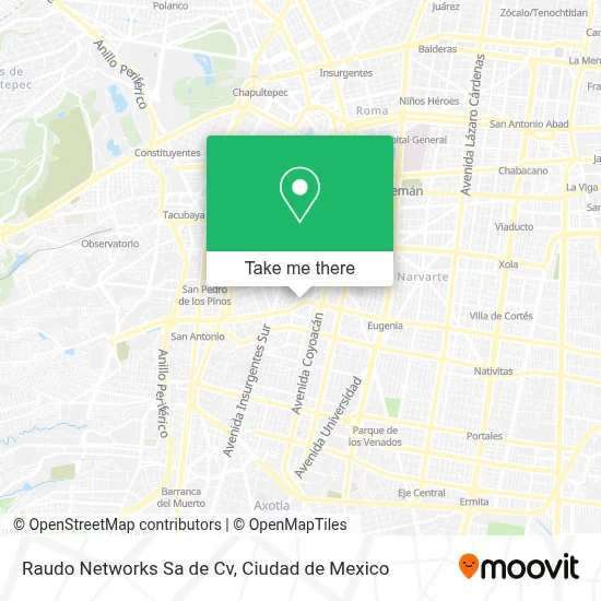 Raudo Networks Sa de Cv map