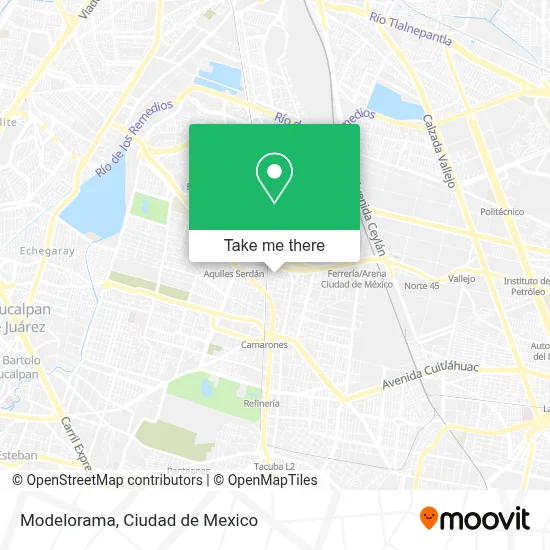Modelorama map