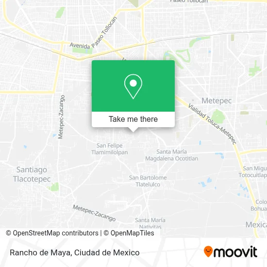 Rancho de Maya map