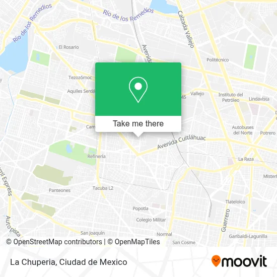La Chuperia map