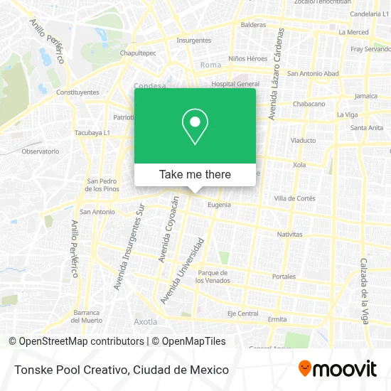 Tonske Pool Creativo map