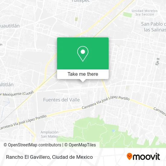 Rancho El Gavillero map