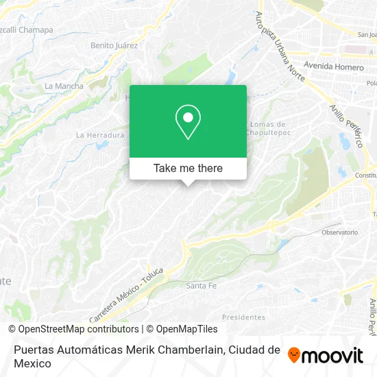 Puertas Automáticas Merik Chamberlain map
