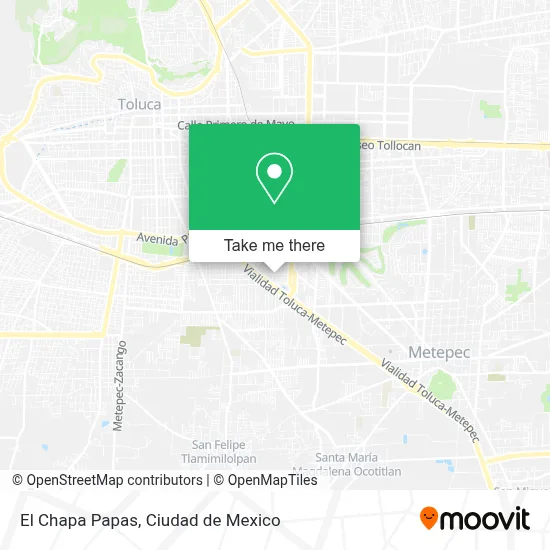 El Chapa Papas map