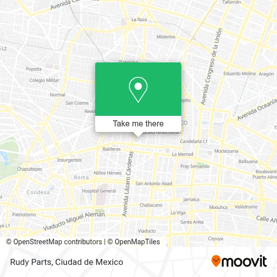 Rudy Parts map
