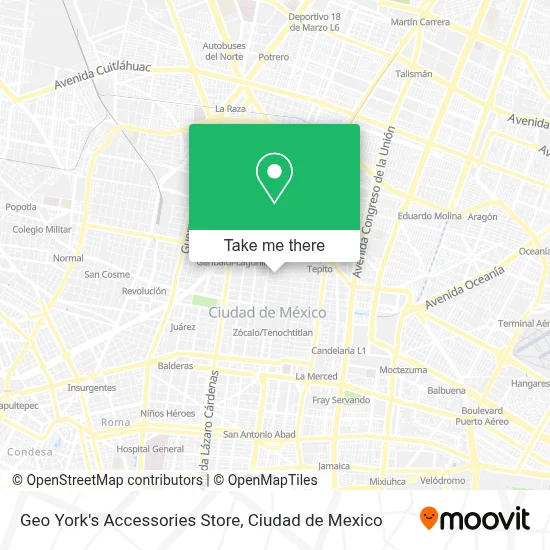Geo York's Accessories Store map