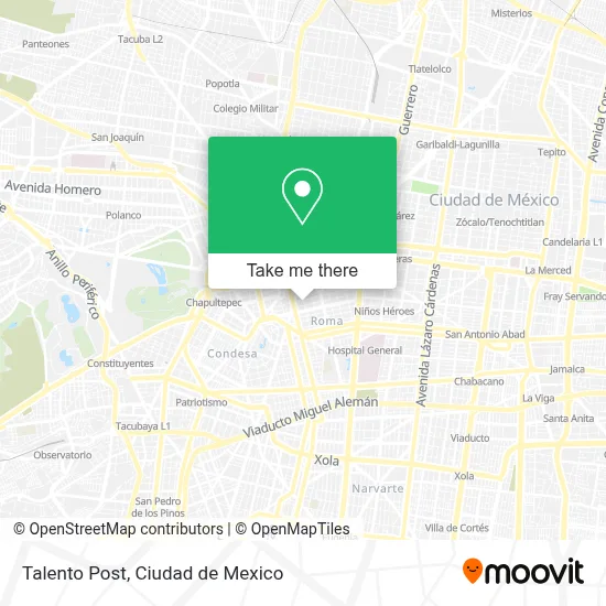 Talento Post map