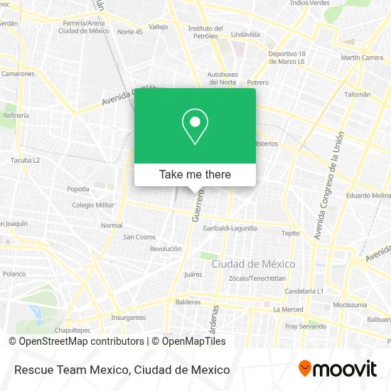 Rescue Team Mexico map