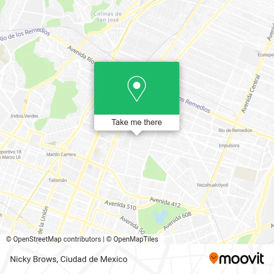 Nicky Brows map