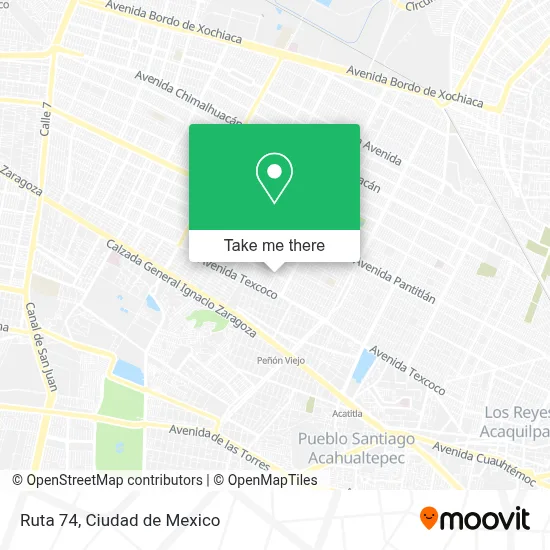 Ruta 74 map