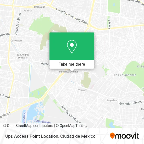Ups Access Point Location map