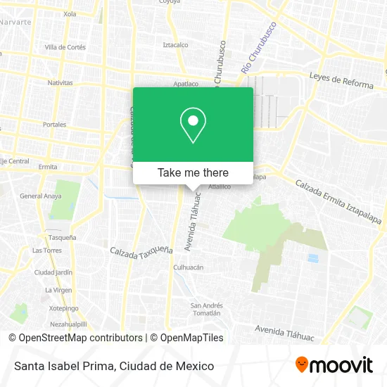Santa Isabel Prima map
