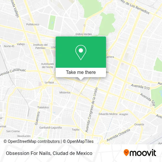 Obsession For Nails map