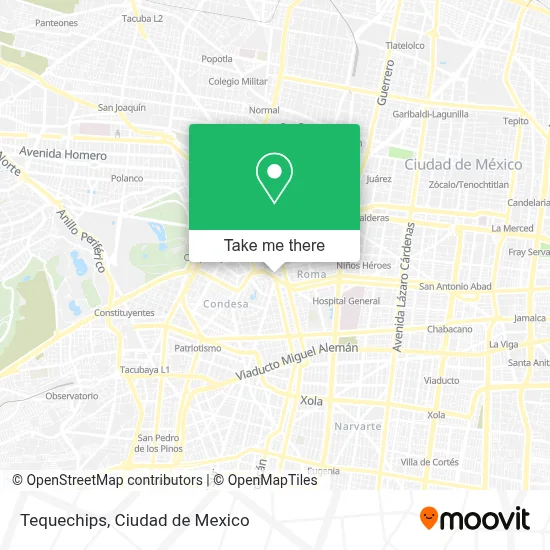 Tequechips map