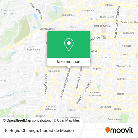 El Regio Chilango map