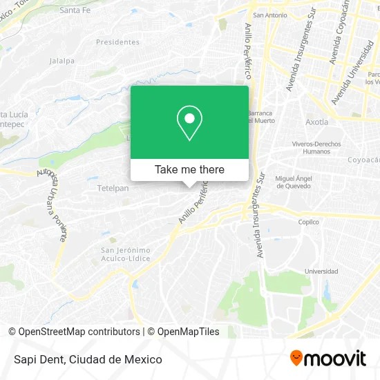 Sapi Dent map