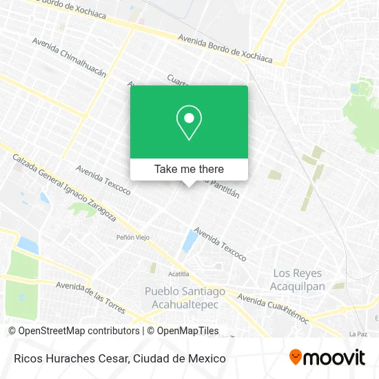 Ricos Huraches Cesar map