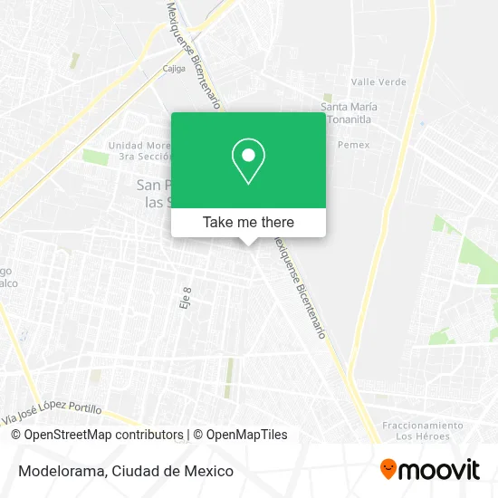 Modelorama map