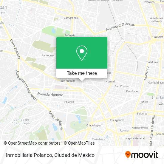 Inmobiliaria Polanco map