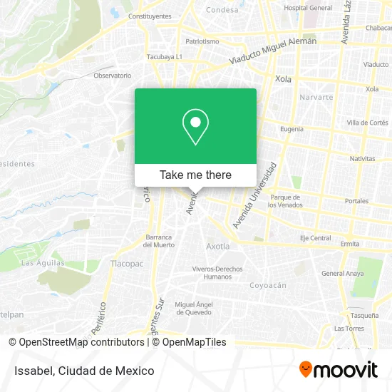 Issabel map